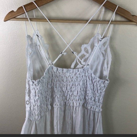 NWOT white lace Free People One Adella Dress - Picture 3 of 4